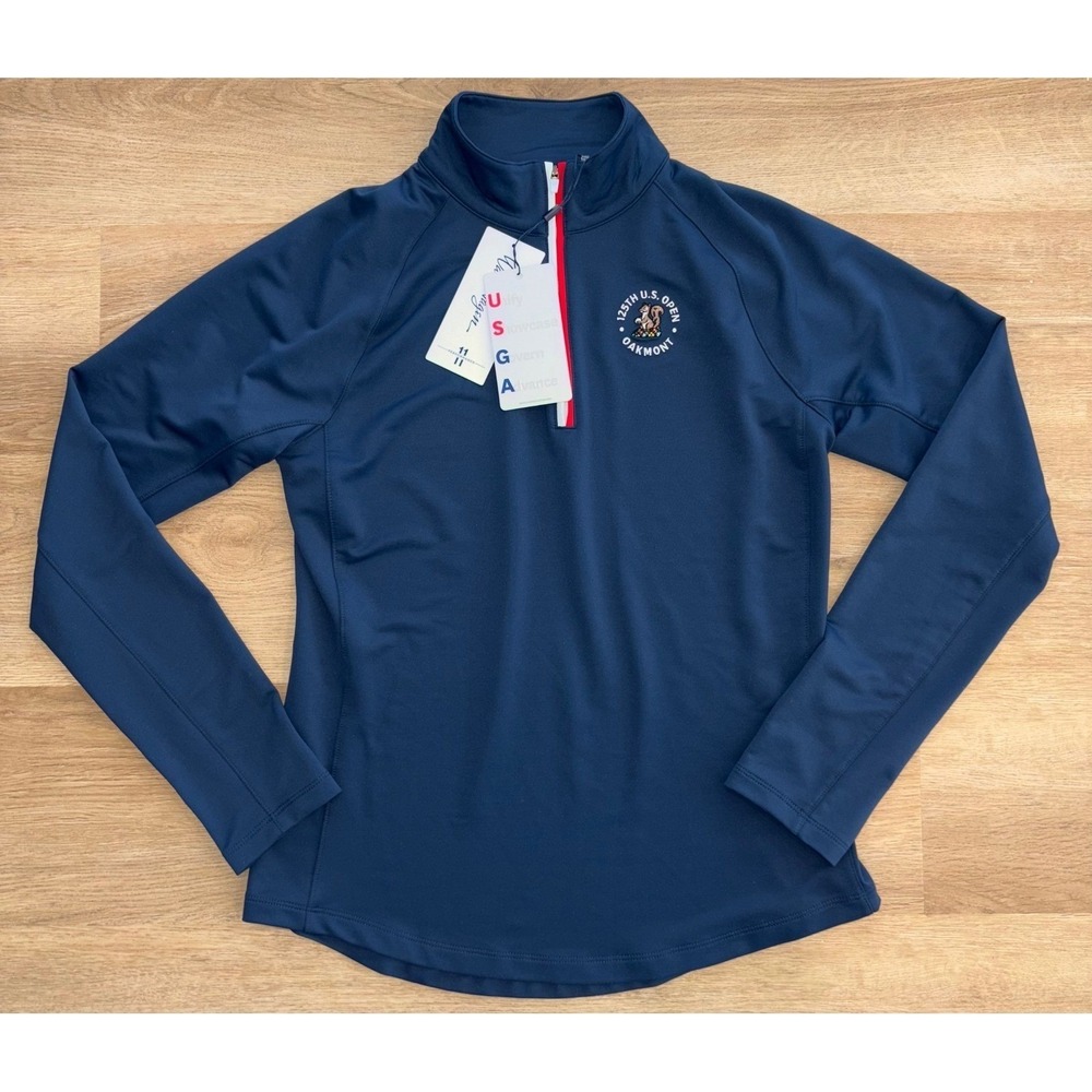 NWT Women's Walter Hagen 125th US Open Oakmont Golf Pullover - Medium - Navy